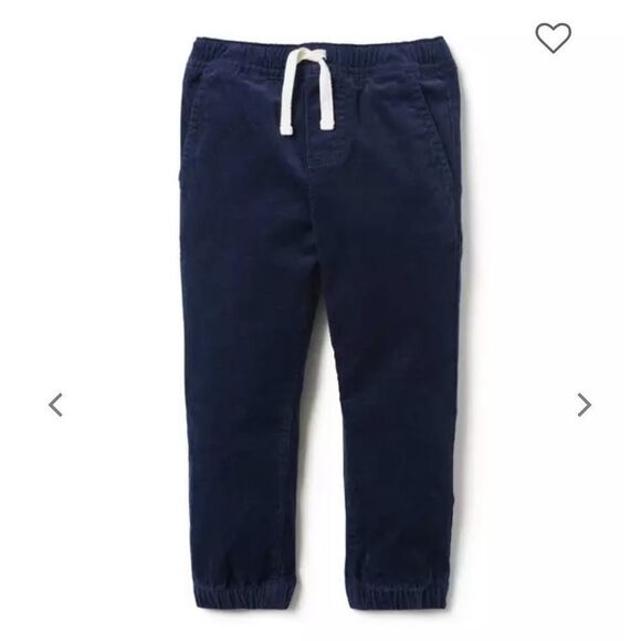 Janie and Jack boys size 6 navy cord joggers - Picture 1 of 4